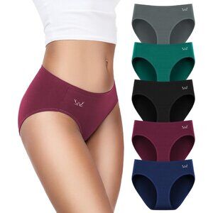 Women's Cotton Hi-Cut Underwear Pack Soft Breathable Stretch Regular Plus